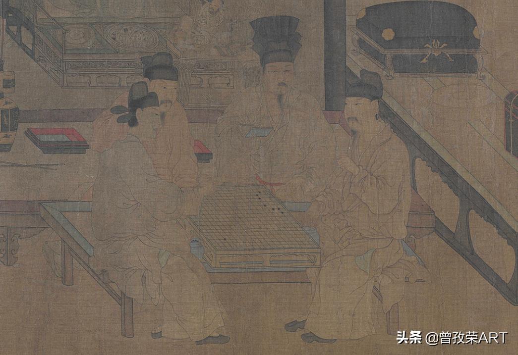 国画文人桌子上面有什么,国画为什么远大近小