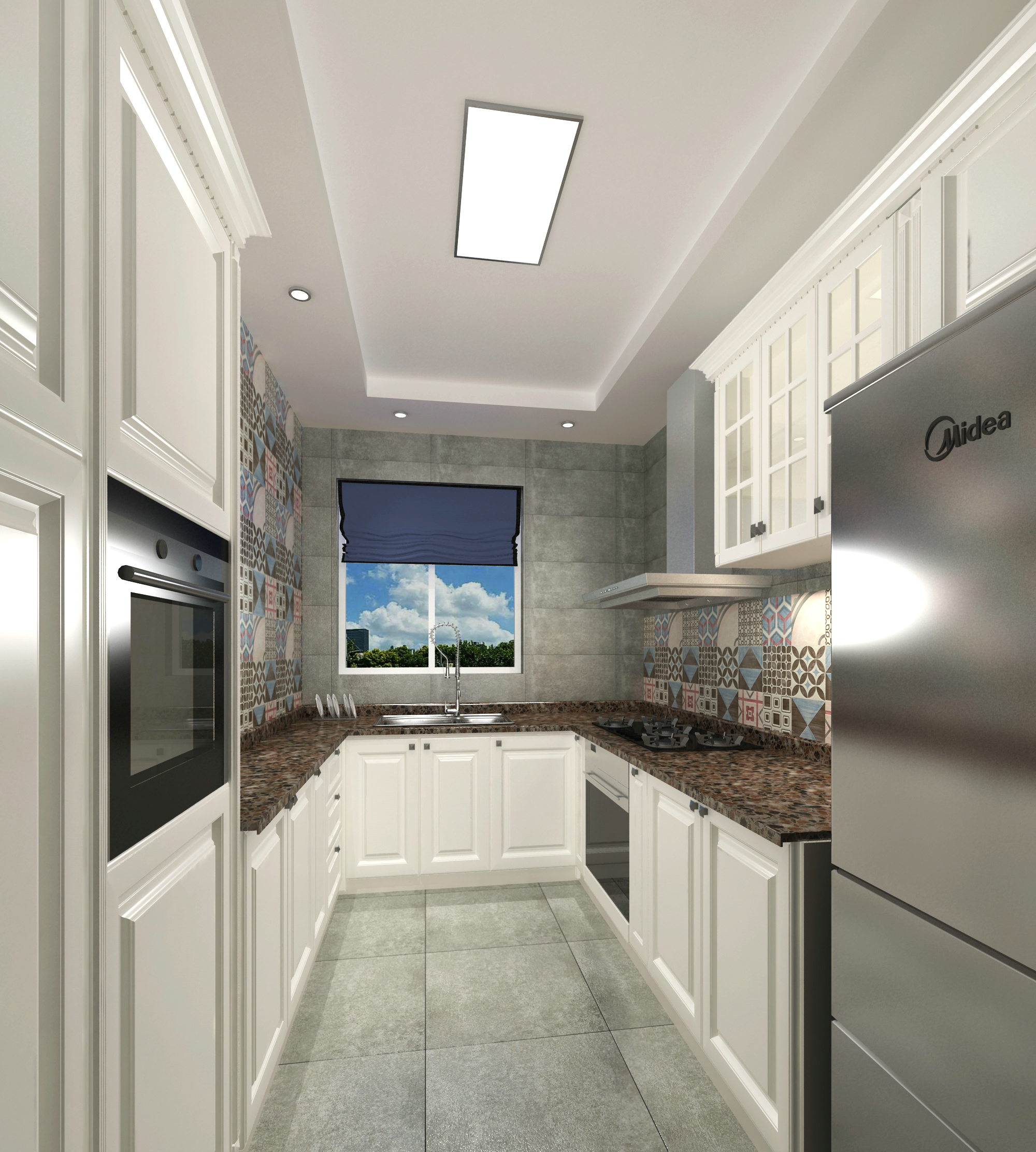 美式乡村风120平米三室装修