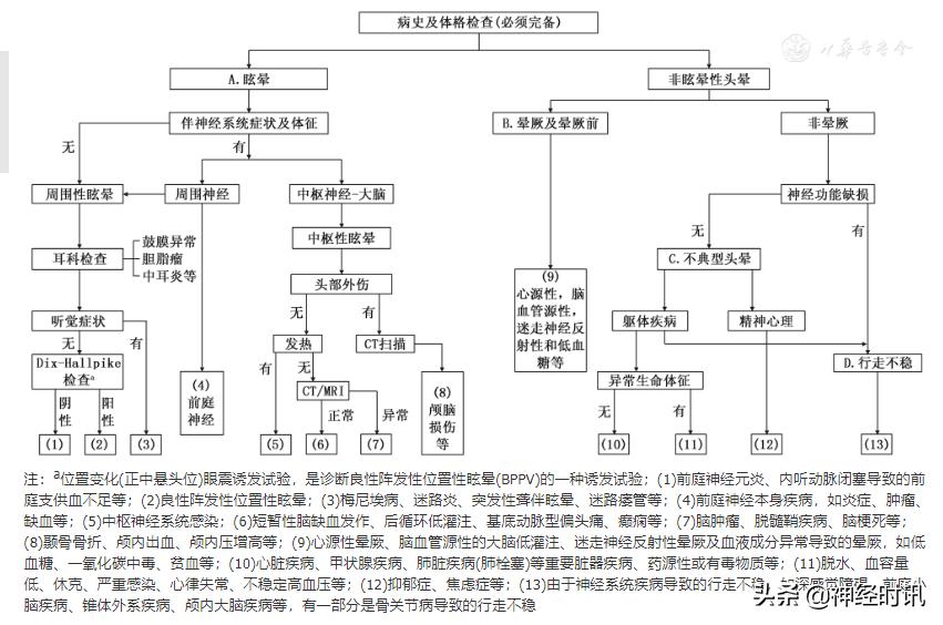 中医头晕与眩晕的鉴别诊断,头晕诊断思路