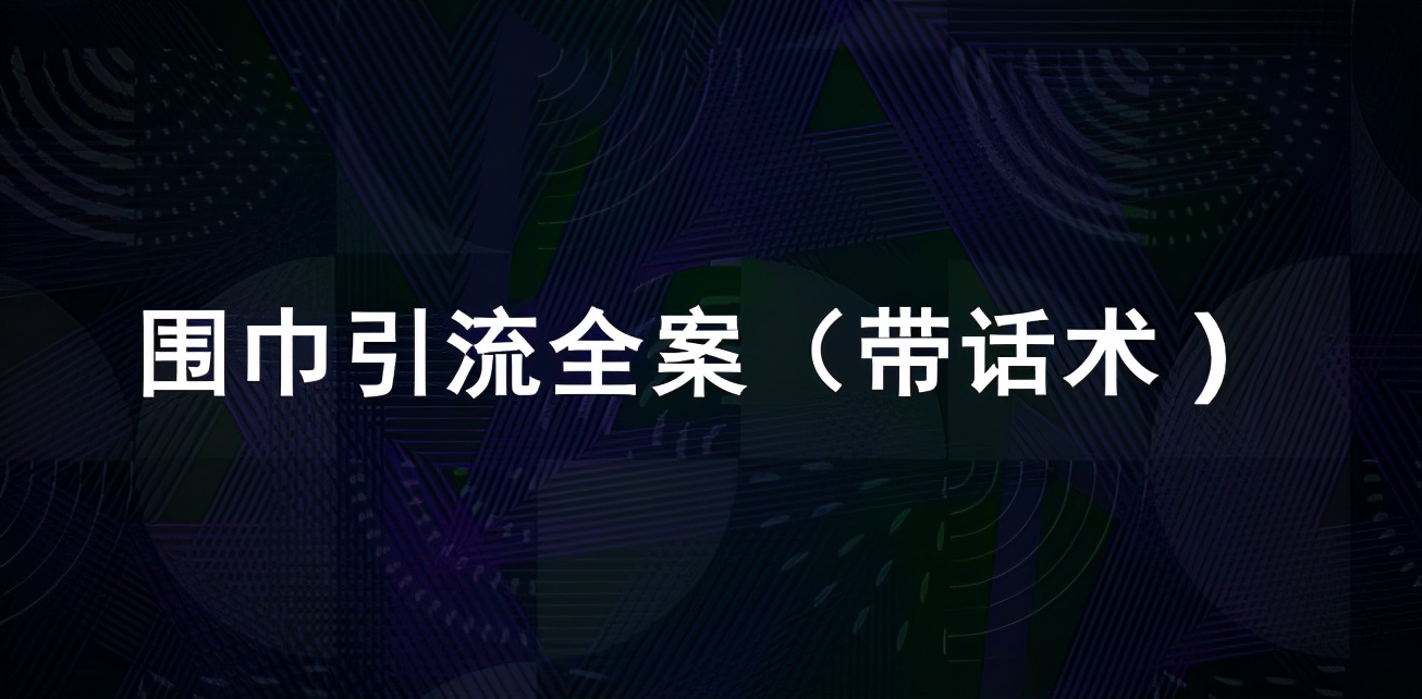 骆艺:围巾引流全案(带话术)