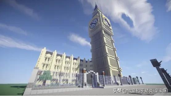 大神把大本钟被“偷”进《我的世界》游戏还原英国国宝真假难辨