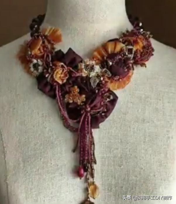 颈饰diy教程,漂亮的颈部装饰品