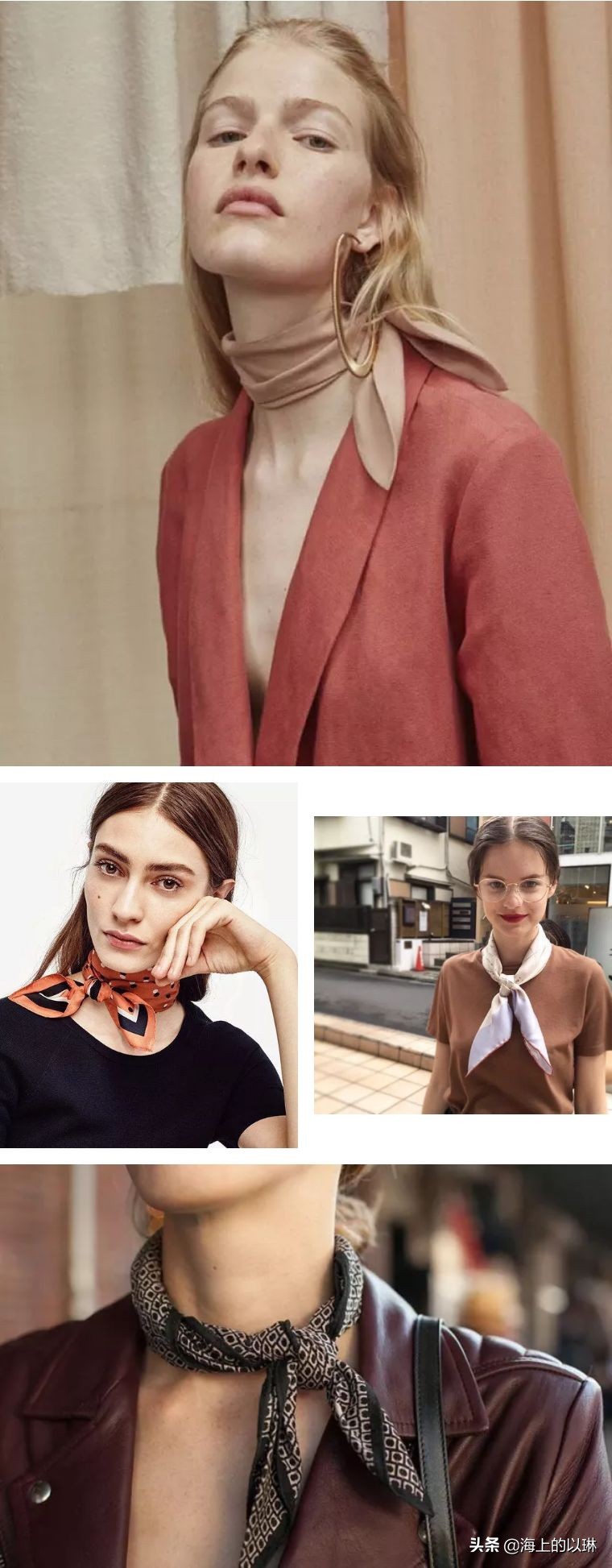 法国女人如何戴丝巾,法国女人的丝巾