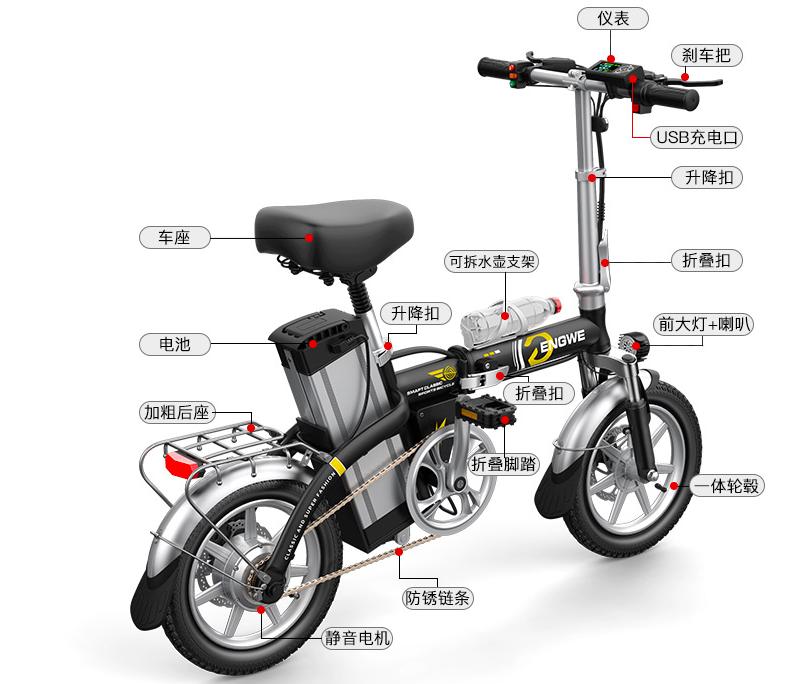 不用上牌的折叠电动车能跑多远,小型代步折叠电动车可以上路吗