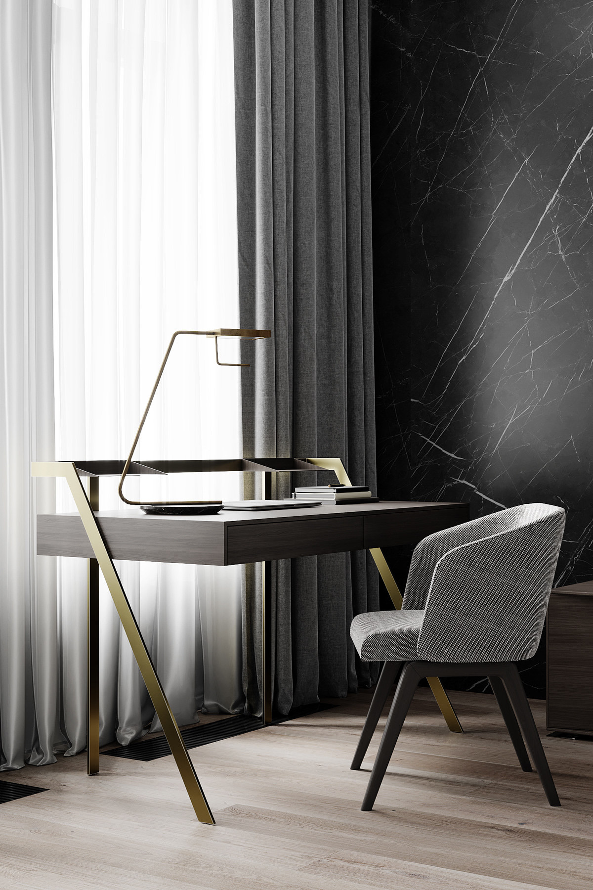 轻奢风格干净的空间,轻奢原木风装修高级感