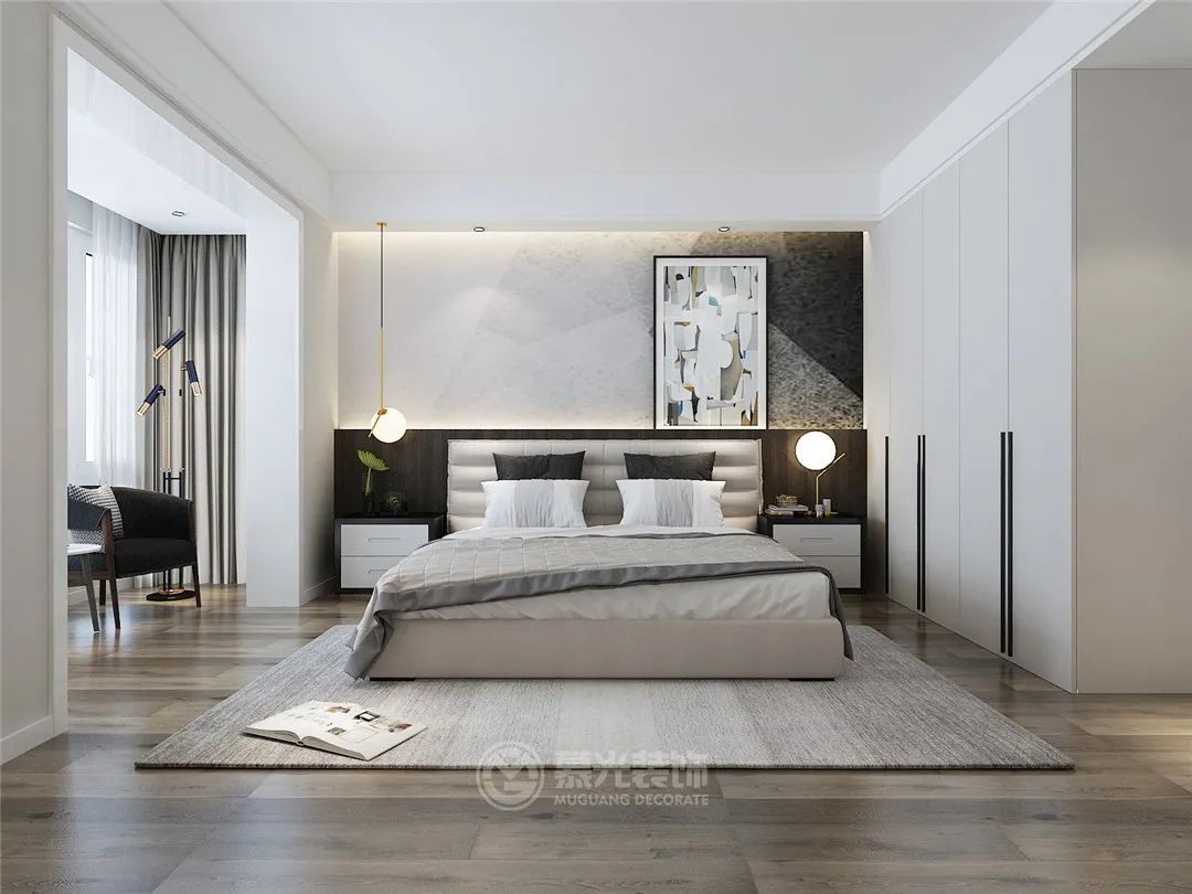 昆明叠春苑现代轻奢装修,滇池俊府126平装修效果图