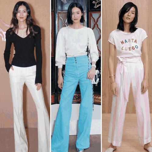 一年四季都是阔腿裤,四季都可穿的显瘦白色阔腿裤