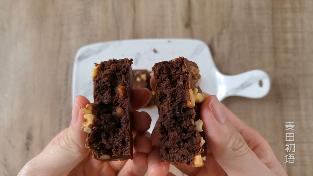 低脂巧克力布朗尼蛋糕,布朗尼巧克力制作教程