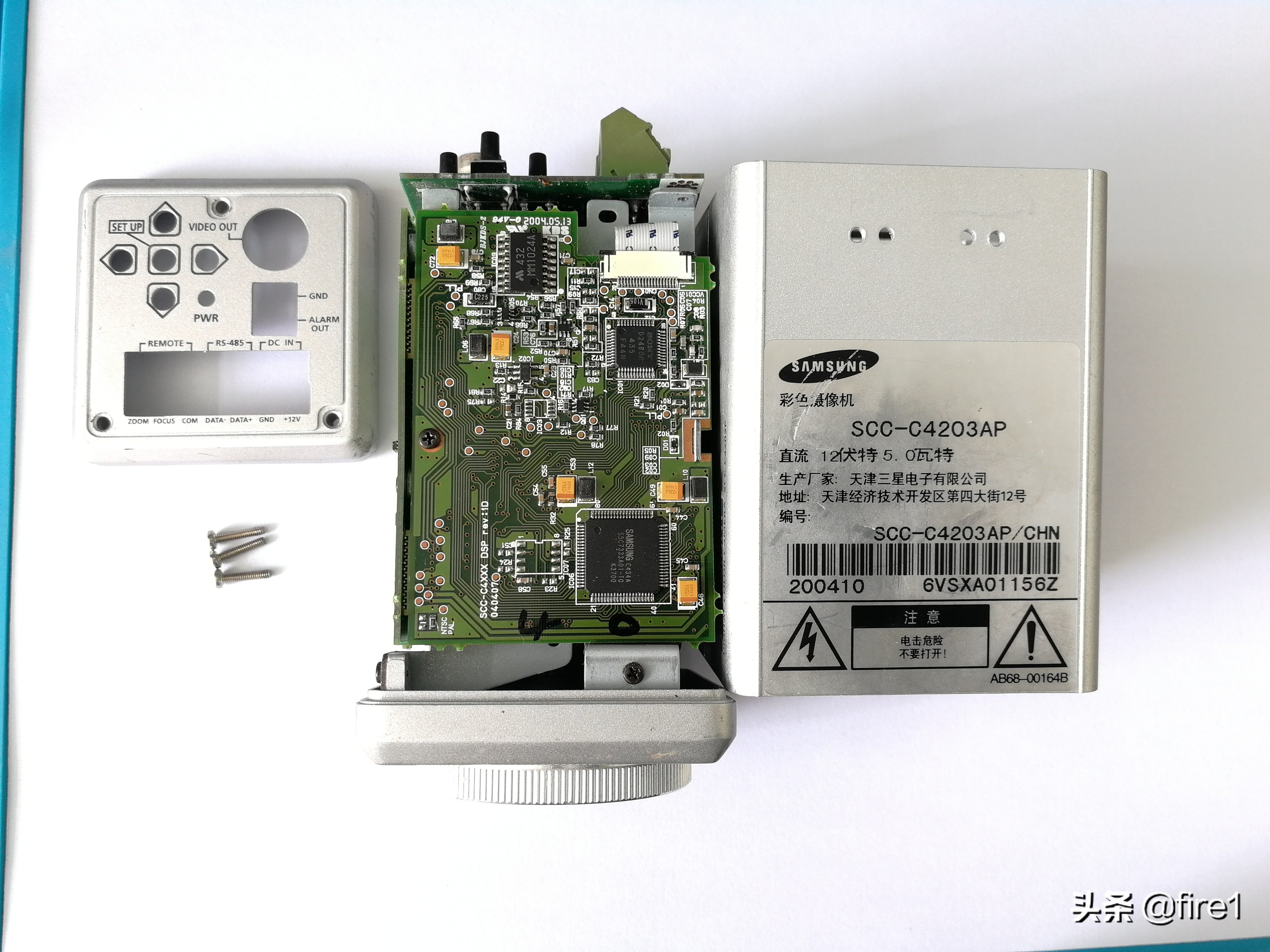 三星摄像头拆解价值,三星模拟球形摄像头