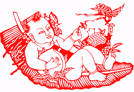 对称图形剪纸窗花,民俗窗花介绍