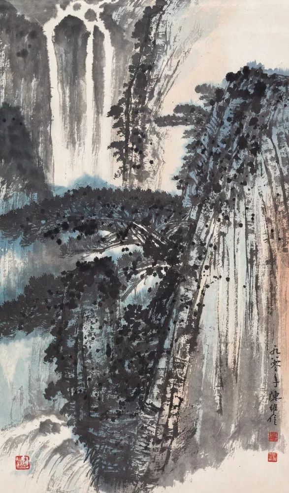 陈良宗山水画作品欣赏,陈家振山水画作品欣赏