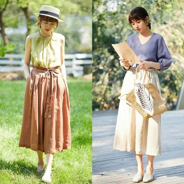 今年流行“棉麻裙穿搭”了，清凉透气又舒适时髦，轻松穿出文艺范