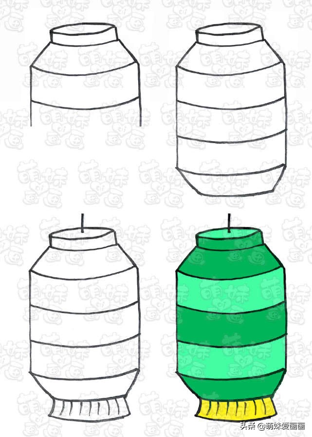 元宵节灯笼怎么画简单又漂亮,元宵节灯笼手抄报简单又漂亮