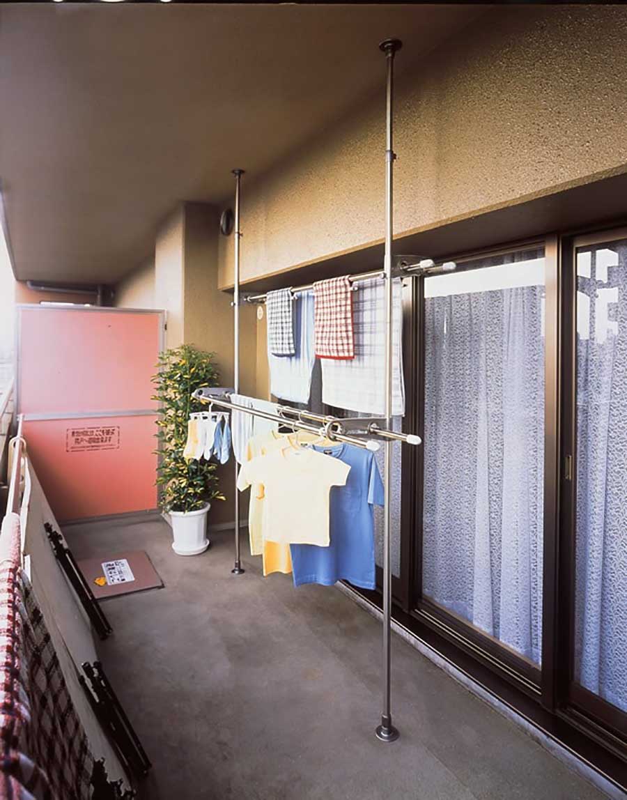 日式小型阳台晾衣,阳台晾衣简单又实用