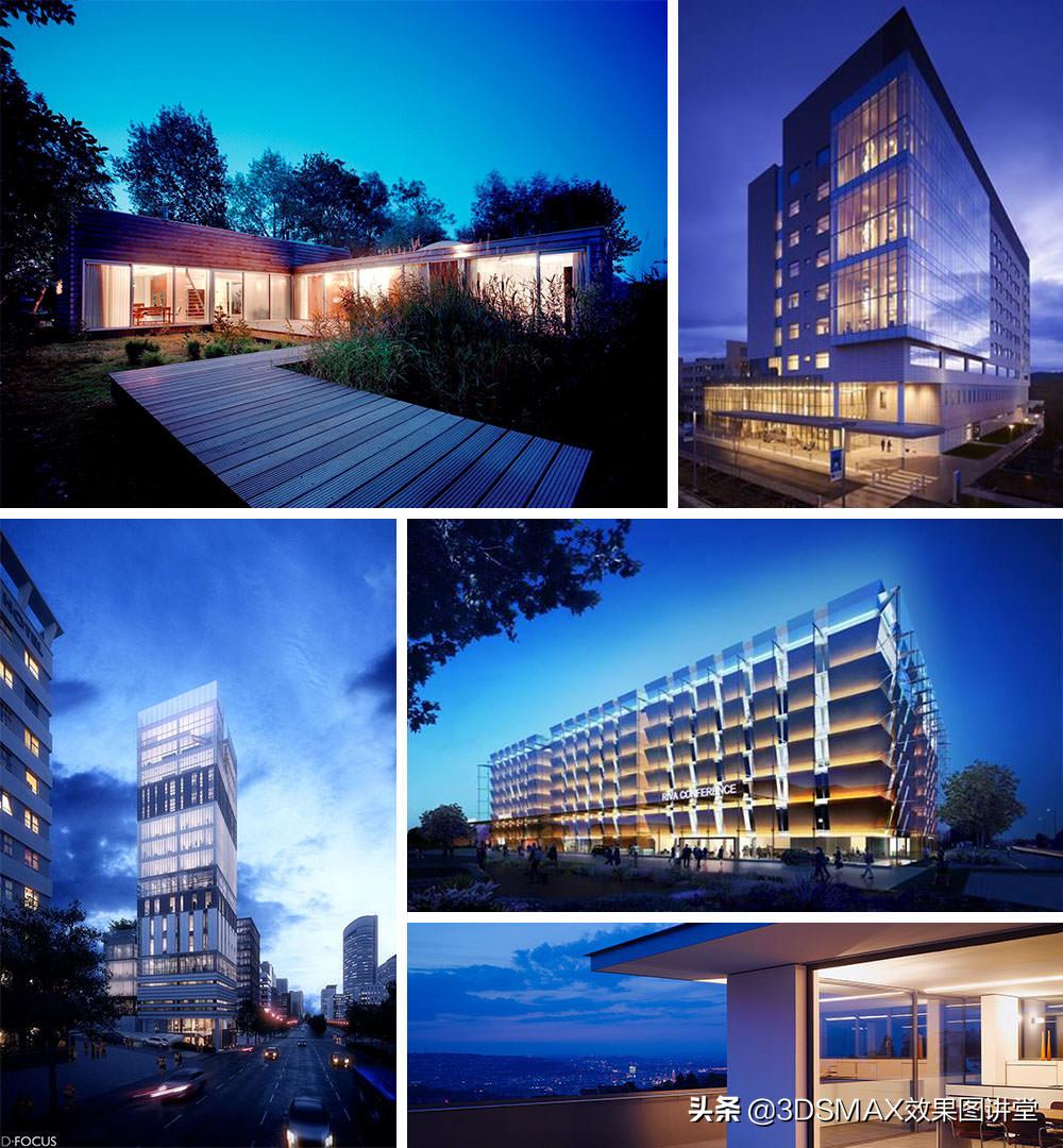 「室内效果图」3D效果图黄昏室内和室外的打光技巧