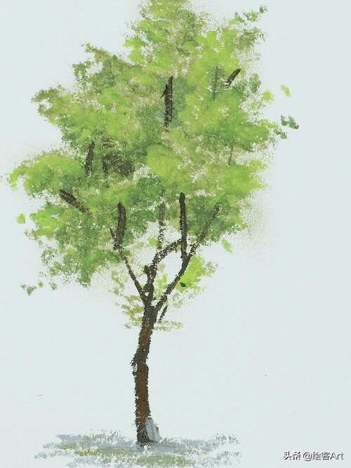 儿童油画棒初学者入门作品,儿童油画棒初学者入门简单出效果