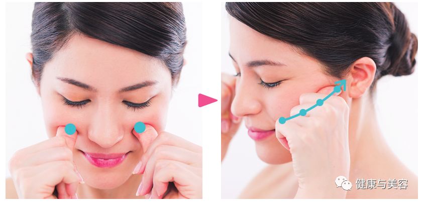 谢娜示范瘦脸操，5秒钟按压操消除法令纹！