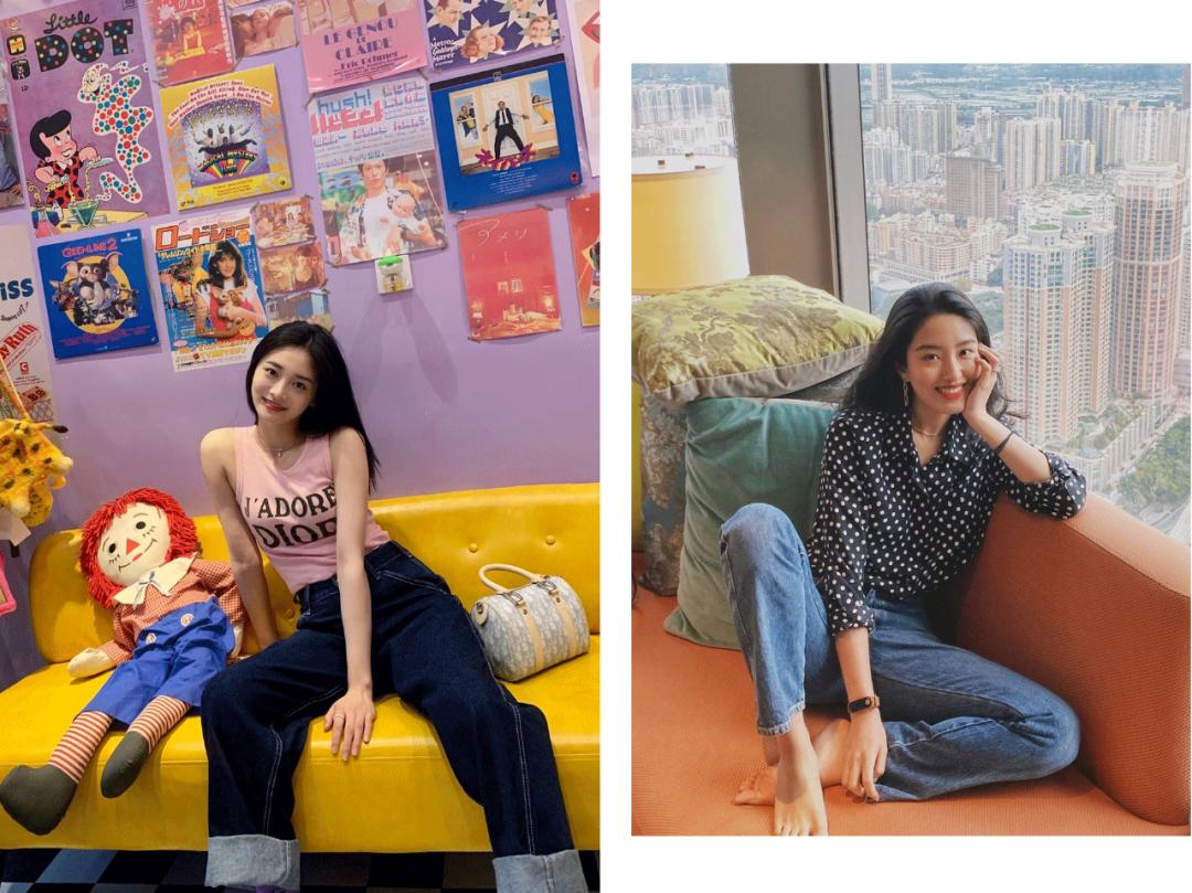 宽腿牛仔裤搭配什么鞋好看,情侣款百搭牛仔裤搭配什么鞋子