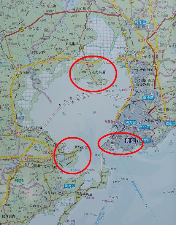 红岛青岛黄岛,青岛分为哪几个岛