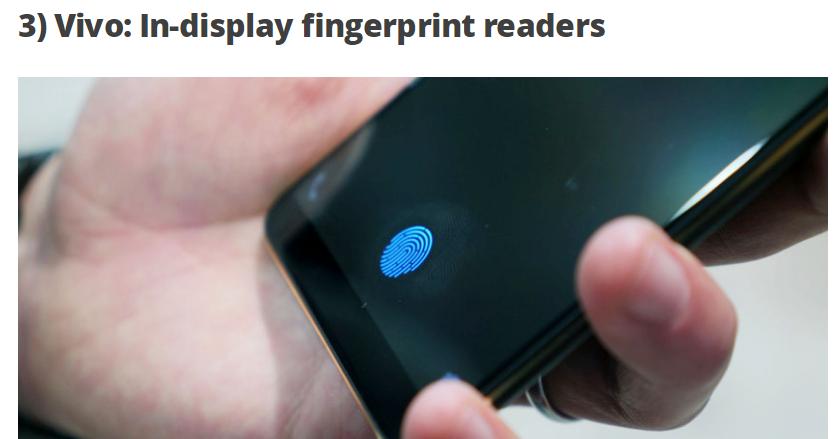 vivo手机首发屏下指纹解锁,vivo手机屏下指纹发展趋势