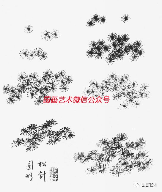 俞子才画松视频,如何快速画松树国画