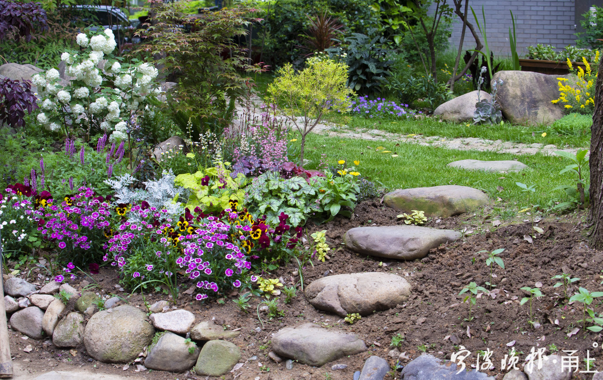 开门见山水的院子,邻里花园宁波