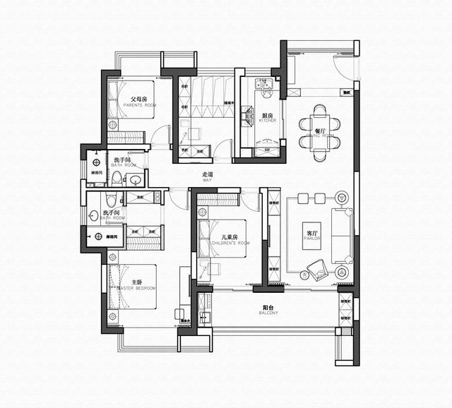 极简轻奢一面空白墙装饰,现代简约风拼色客厅背景墙效果图