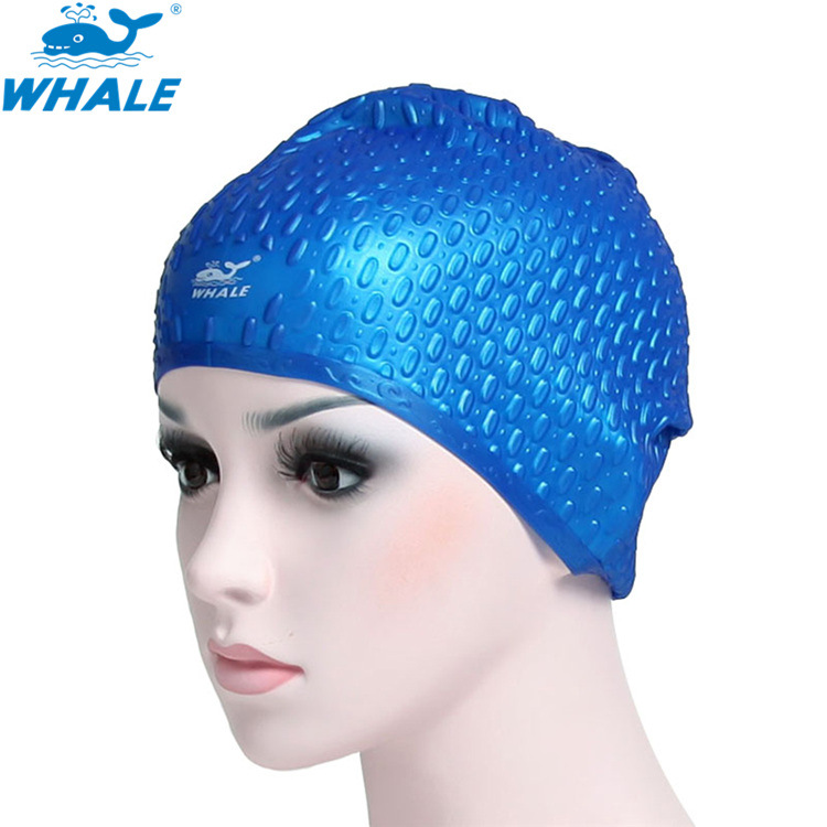 防水鲸鱼泳帽,硅胶泳帽加大男女通用