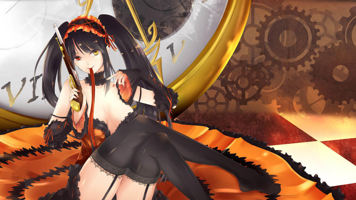 时崎狂三动漫美图壁纸,约会大作战狂三高清壁纸1080p