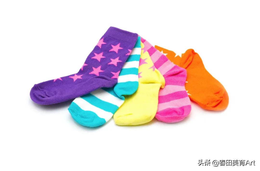 创意美术5-6岁课程袜子,少儿创意美术袜子