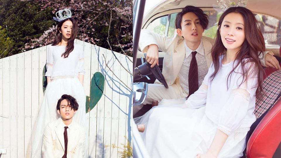 陈妍希唐嫣婚纱照,贾静雯婚纱礼服