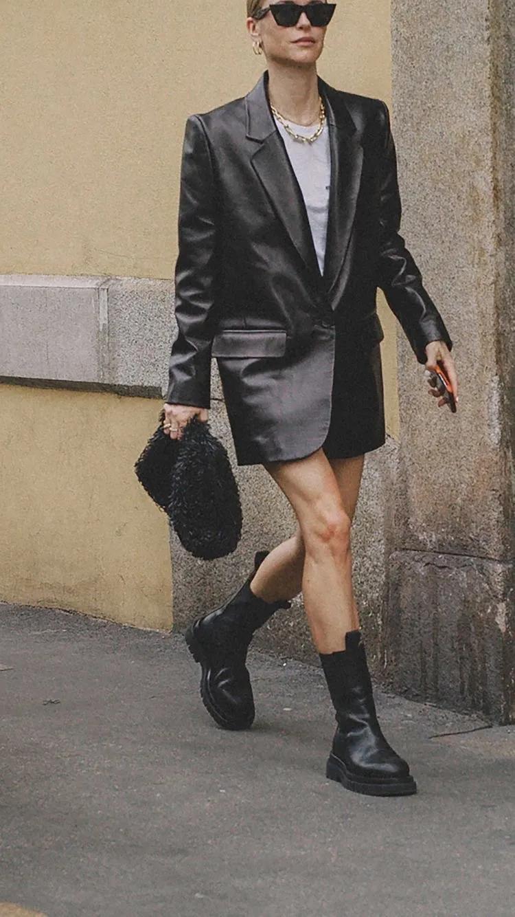 皮西装现在还有人穿吗,皮西装最新款