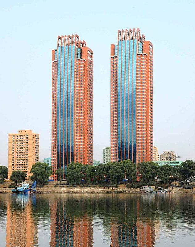 朝鲜摩天大楼,朝鲜高楼的视频