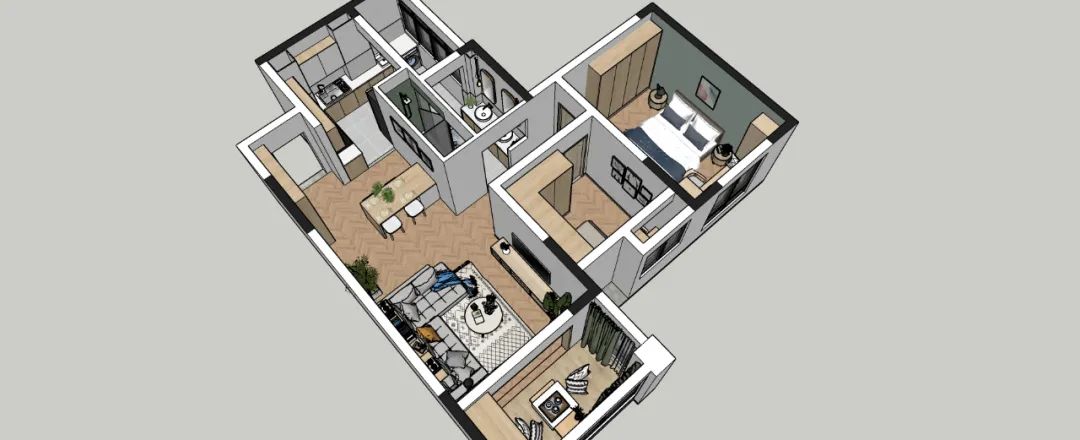重庆焕新家老房空间改造机构,龙湖精装房改造案例