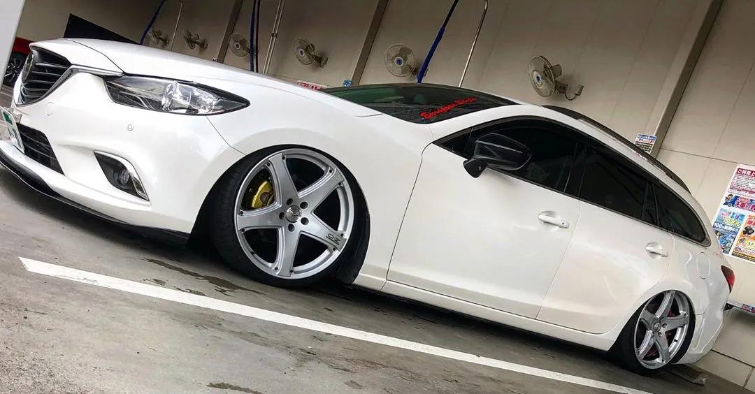 阿特兹轮毂改装案例,马自达阿特兹改装案例