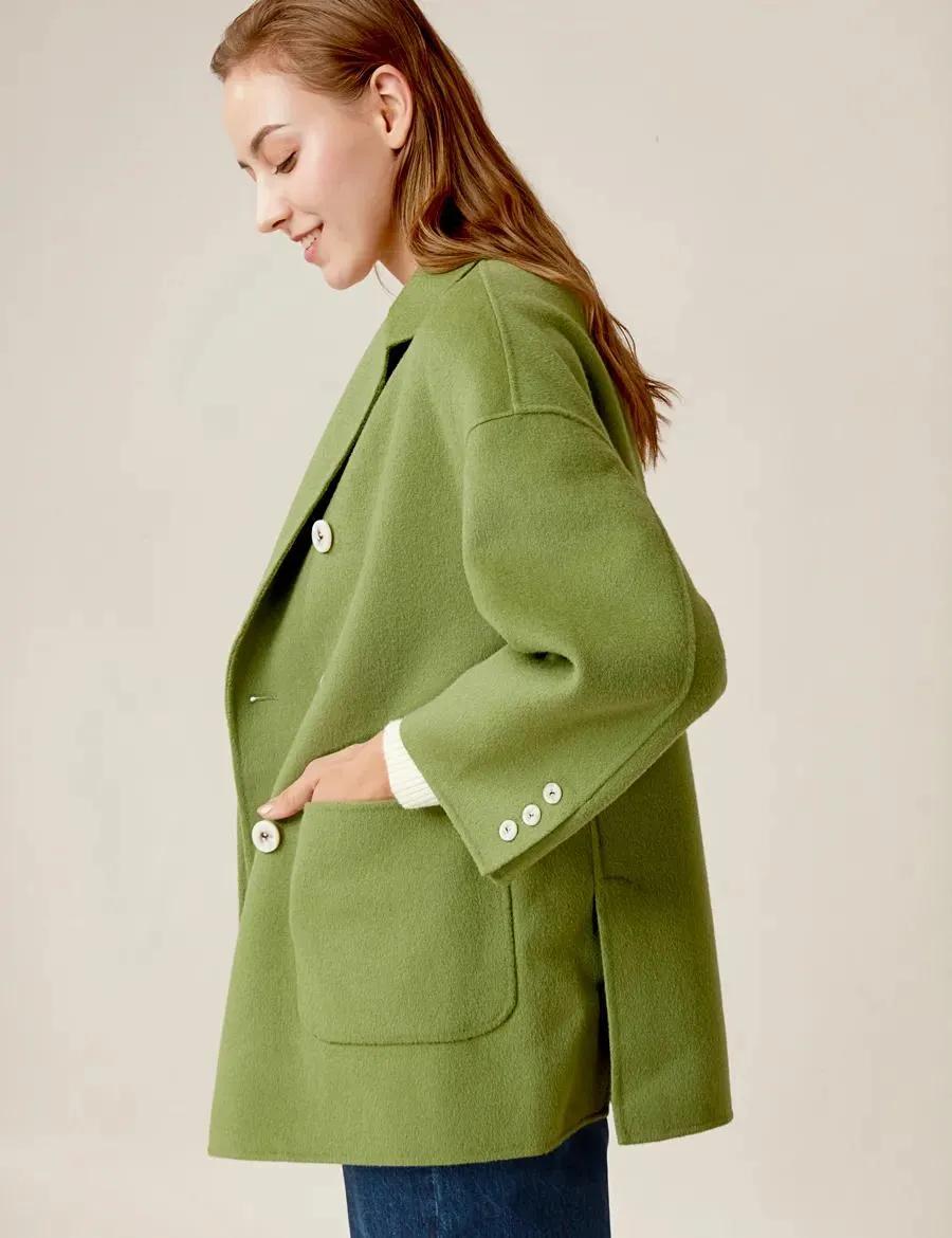 大格子大衣好看吗,焦糖色大衣好看吗