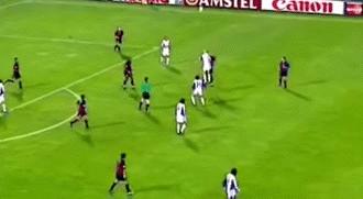 欧冠十大非人类进球,欧冠历史最佳进球梅西