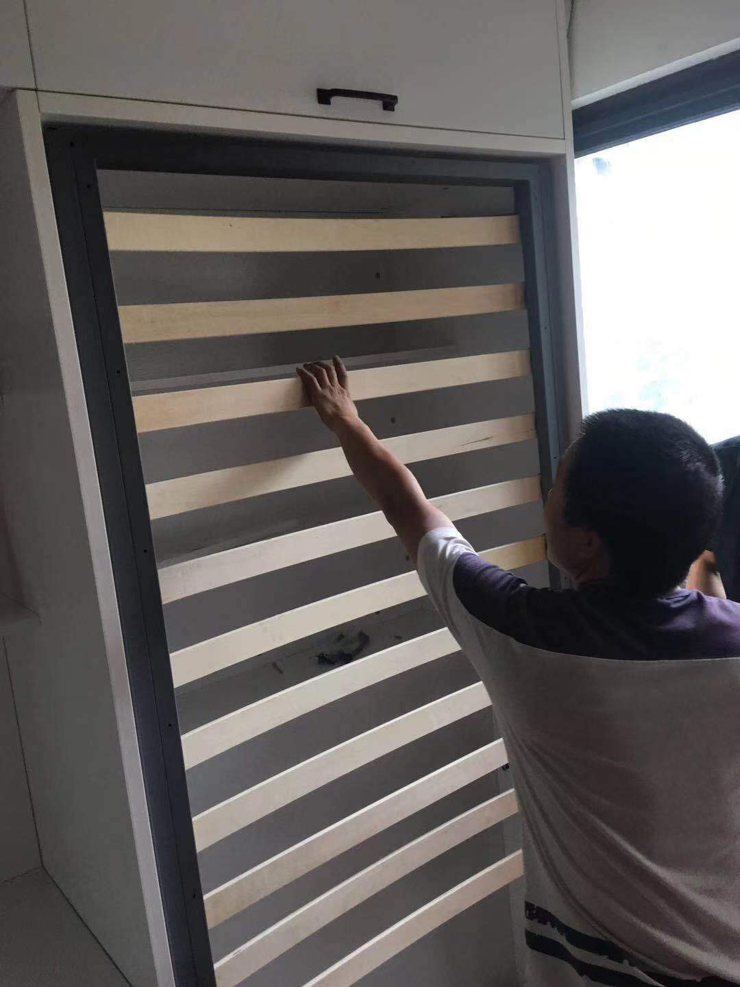 书房折叠隐形床,衣帽间折叠隐形床