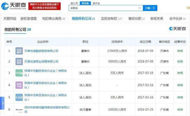 优速董事长死亡原因最新消息,优速老总最新消息