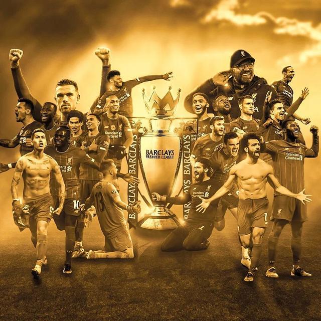 利物浦夺冠海报,利物浦英超夺冠壁纸