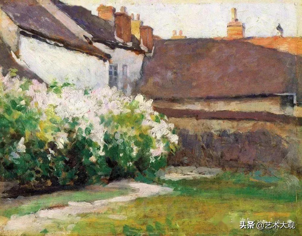 外国油画风景图片大全,外国胡子哥风景油画合集