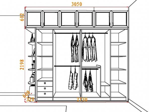 定制衣柜上下封板的尺寸多少,定制衣柜的尺寸一般是多少