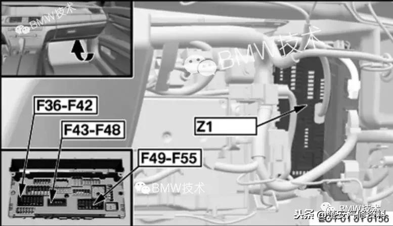 宝马各车型点烟器保险丝位置图,宝马点烟器保险丝标志图