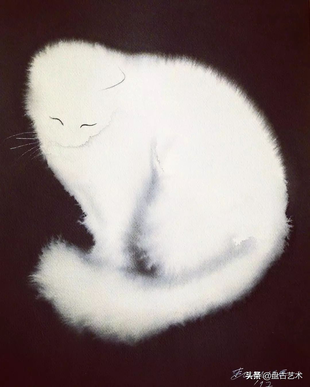 盘古文化艺术国画,盘古在宇宙中开天辟地国画