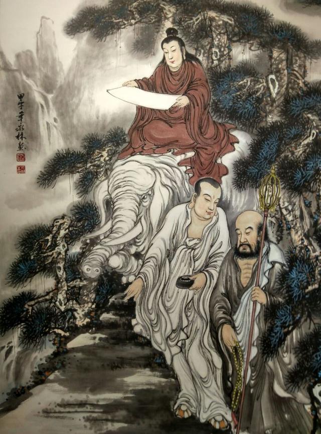 十八罗汉三十六座图,观音三尊十八罗汉