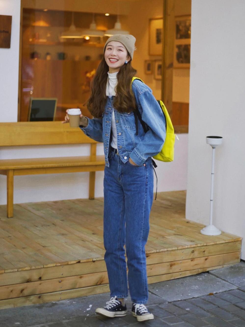 温柔又保暖的穿搭学生党女,冬季保暖时尚穿搭小个子学生