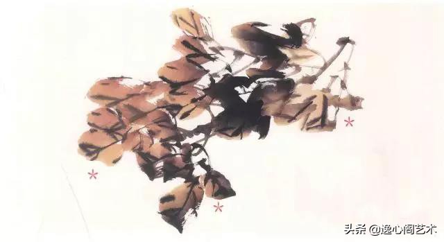 写意牡丹叶子画法步骤教程,王兮然写意牡丹画法视频大全