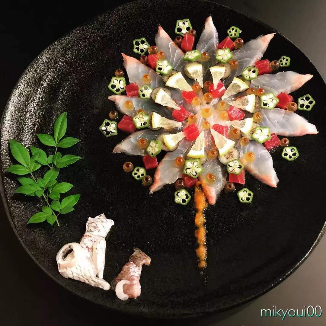 澳龙刺身摆盘制作视频,刺身制作视频创意摆盘