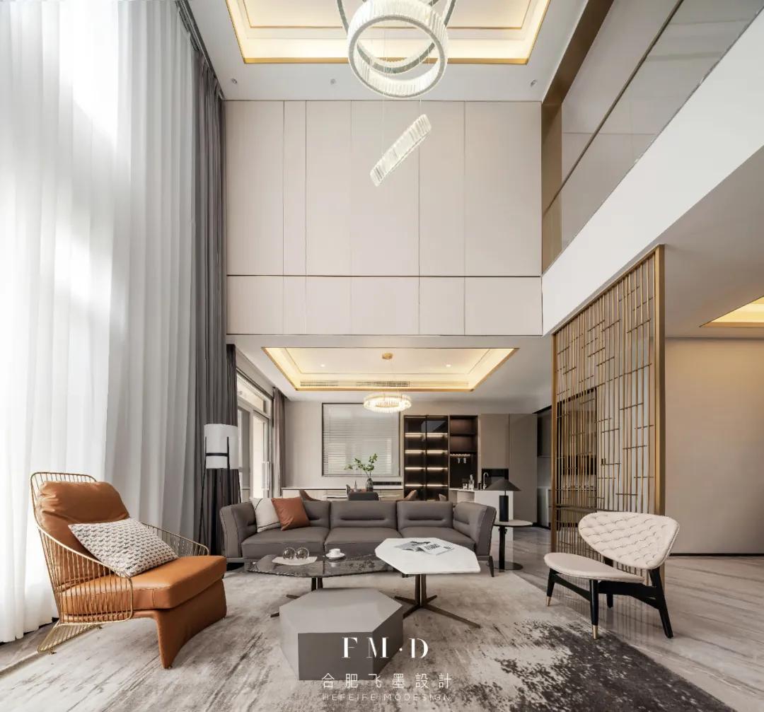 中式6层豪华顶级别墅,6层楼的现代风格别墅