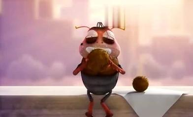 爆笑虫子屎壳郎原来这么厉害,爆笑虫子屎壳郎回忆踩叉子后续